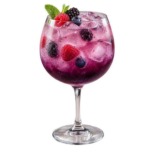 Mocktail Hocus Pocus violet aux fruits rouges et aux mûres
